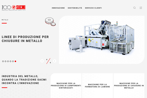 New Sacmi website goes live New Sacmi website goes live